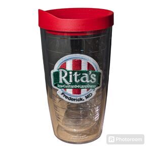 TERVIS tumbler 16 oz Rita's Ice Custard Happiness + Red Lid NEW